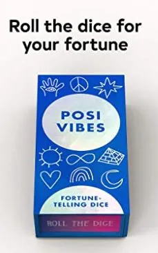 Chronicle Books Earrings Posi Vibes FortuneTelling Dice