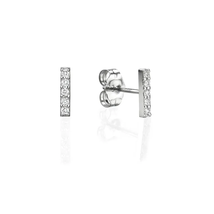 Earrings Diamond Bar Earrings The Private Room Fine Jewelry