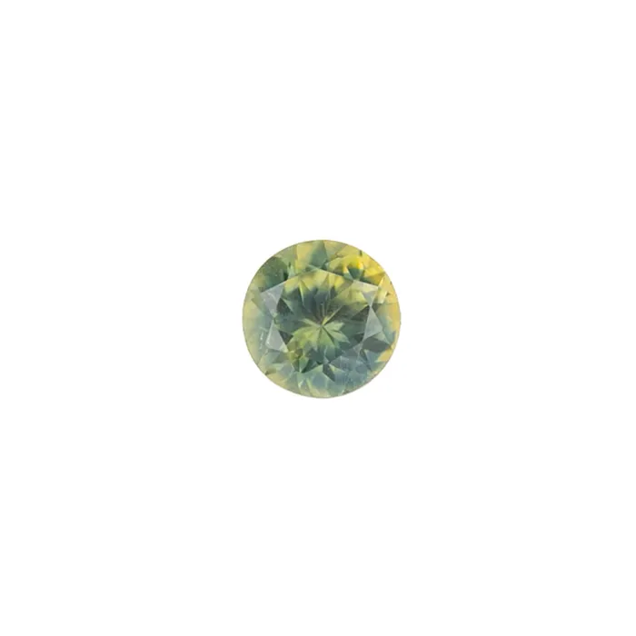 Envero Jewelry 114ct Round Cut Parti Green Yellow Montana Sapphire SR203 Rings