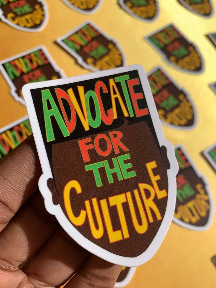 Necklaces Jammin for Justice Advocate for the Culture Sticker