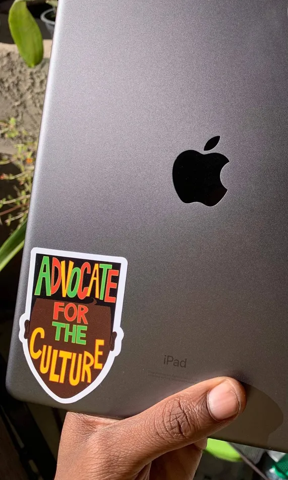 Necklaces Jammin for Justice Advocate for the Culture Sticker