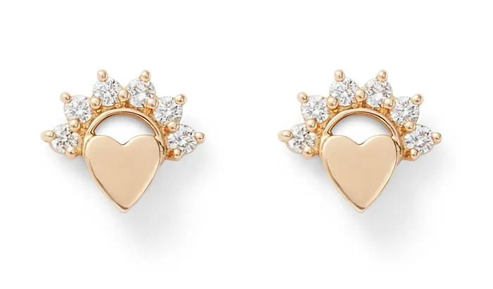 Nouvel Heritage Mystic Small Love Studs PAIR Earrings
