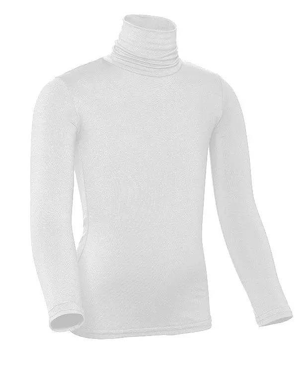 Rings Pea Bee Jae PBJ Girls Modal Long Sleeve Turtleneck White