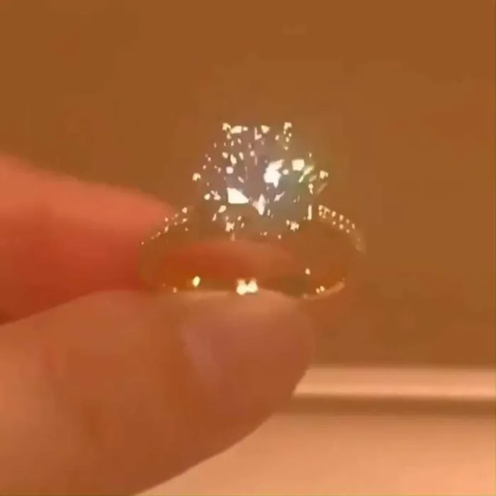 shineofdiamond Rings Classic Round Cut 6 Prong 925 Sterling Silver Engagement Ring