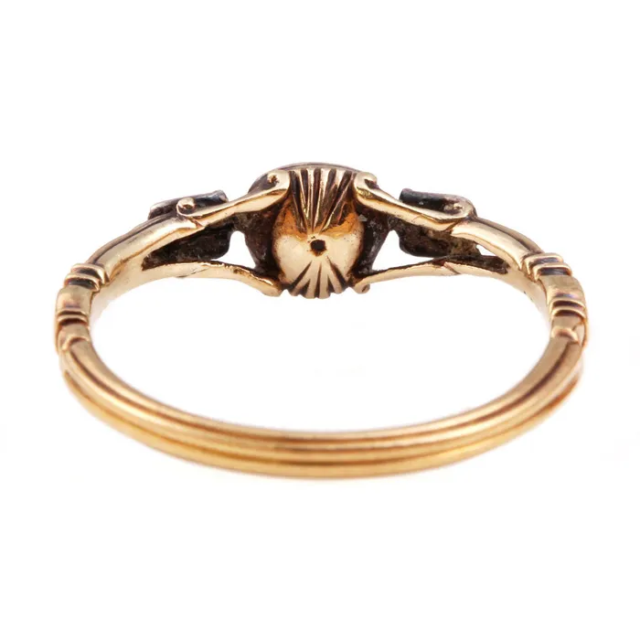 Bell Bird Antiques Rings Early Georgian Rose Cut and Table Cut Diamond Ring