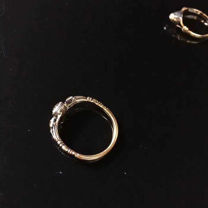 Bell Bird Antiques Rings Early Georgian Rose Cut and Table Cut Diamond Ring