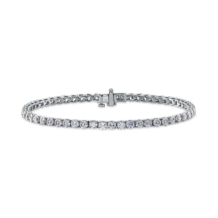 Bracelets FACETS OF FIRE 14KWG 600CTW FOF DIAMOND INLINE BRACELET
