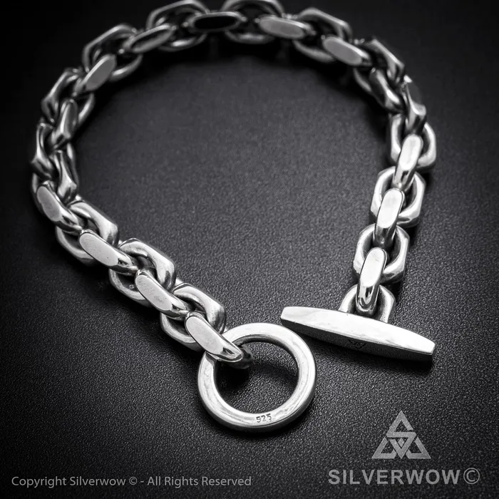 Bracelets TBar Toggle Chain Bracelet silverwow