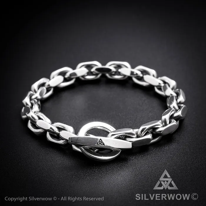Bracelets TBar Toggle Chain Bracelet silverwow