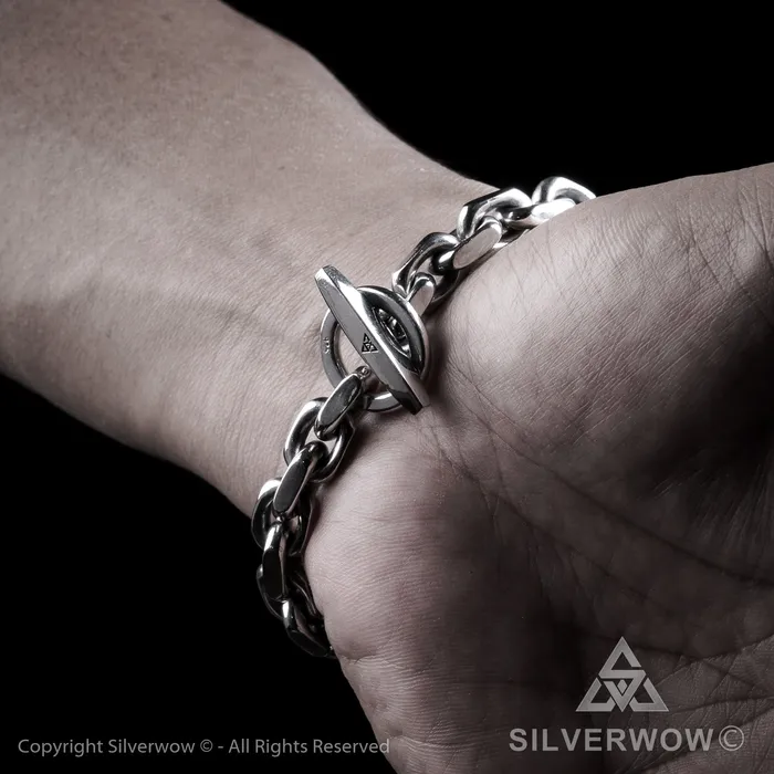 Bracelets TBar Toggle Chain Bracelet silverwow