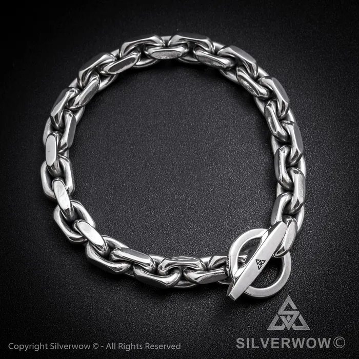 Bracelets TBar Toggle Chain Bracelet silverwow