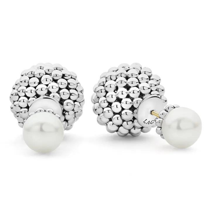 Earrings Signature Caviar Pearl FrontBack Earrings LAGOS