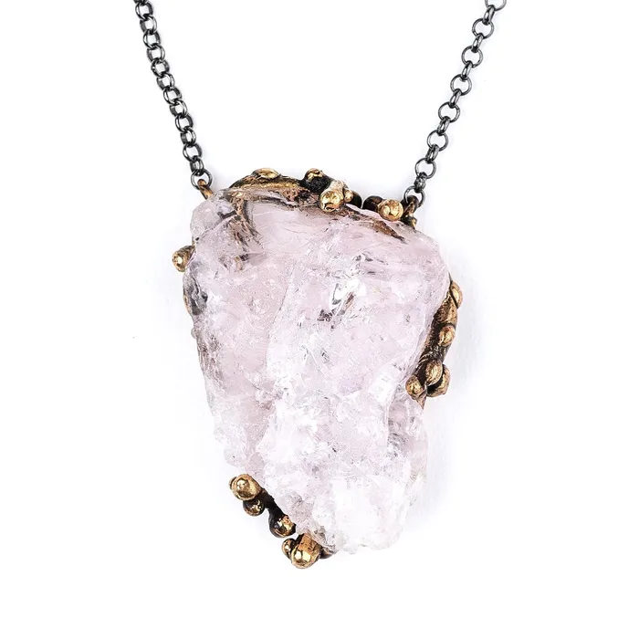 Giardinoblu Necklaces Morganite Necklace One of a Kind