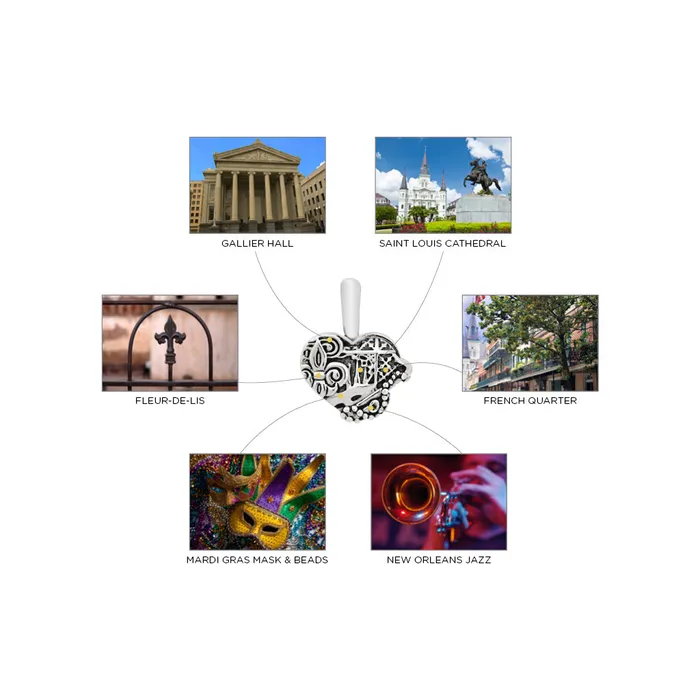 Necklaces LAGOS Hearts of LAGOS Heart of New Orleans Pendant Necklace