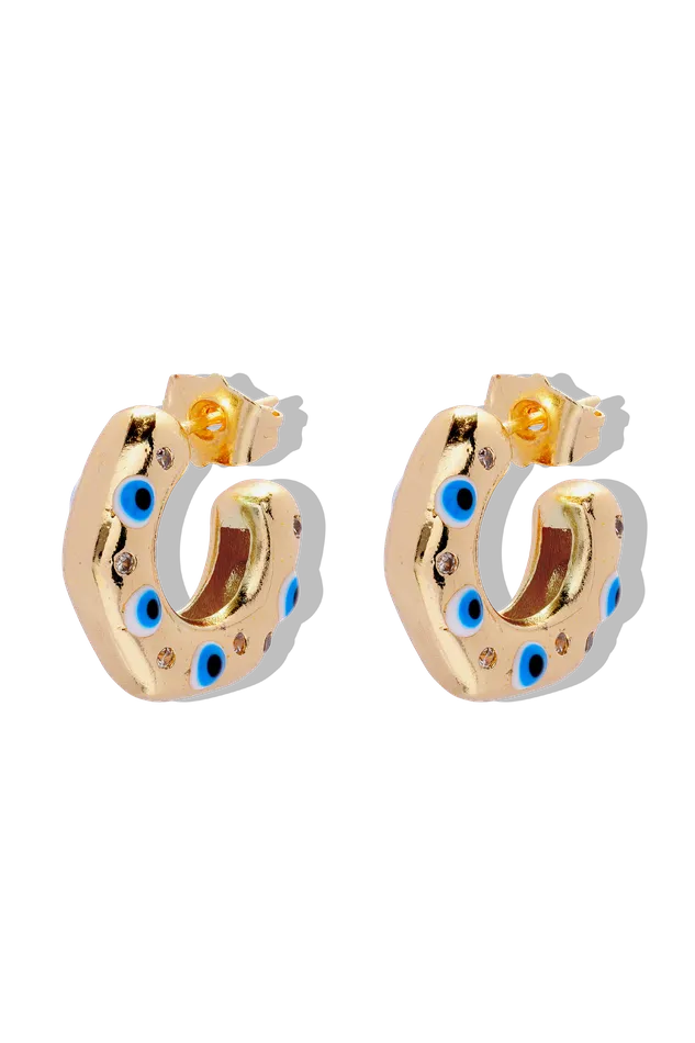 No Envy Evil Eye Hoops Crystal Haze Jewelry EU Necklaces