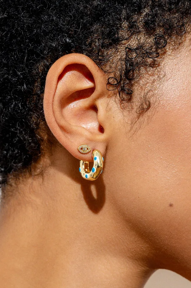 No Envy Evil Eye Hoops Crystal Haze Jewelry EU Necklaces