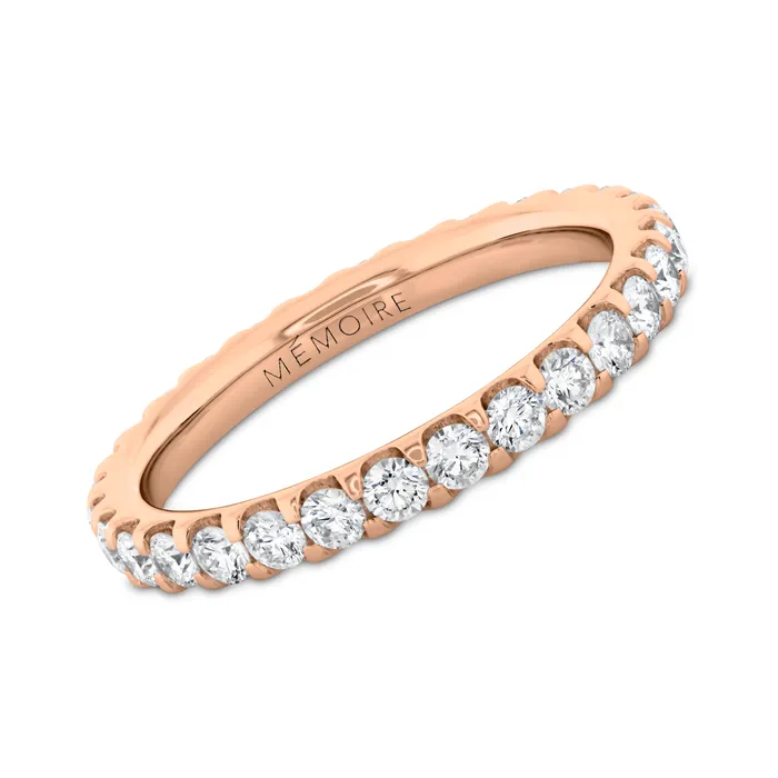 Rings MEMOIRE Round Diamond Eternity Band 101tw