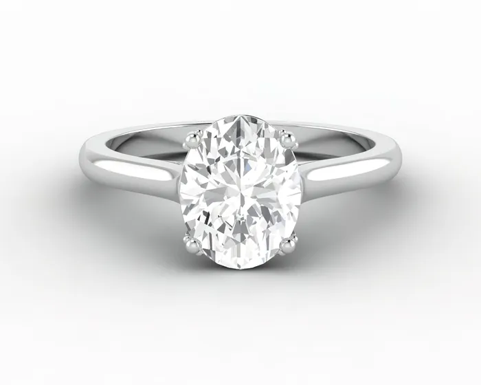 Sapheena Jewelry Rings Lilian 15 Ct Solitaire Oval Cut Engagement Ring