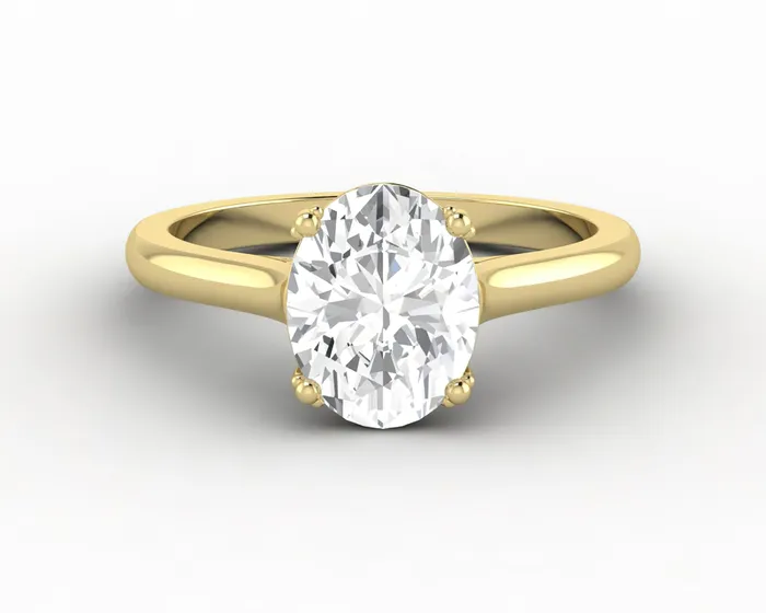 Sapheena Jewelry Rings Lilian 15 Ct Solitaire Oval Cut Engagement Ring