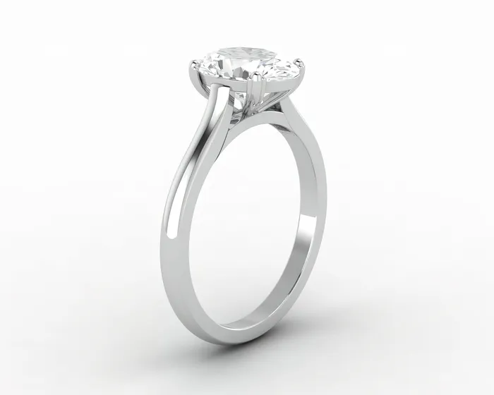 Sapheena Jewelry Rings Lilian 15 Ct Solitaire Oval Cut Engagement Ring