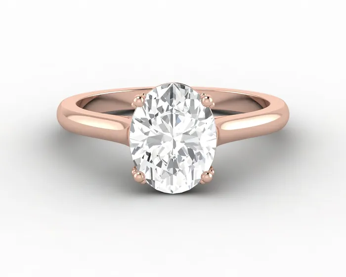 Sapheena Jewelry Rings Lilian 15 Ct Solitaire Oval Cut Engagement Ring