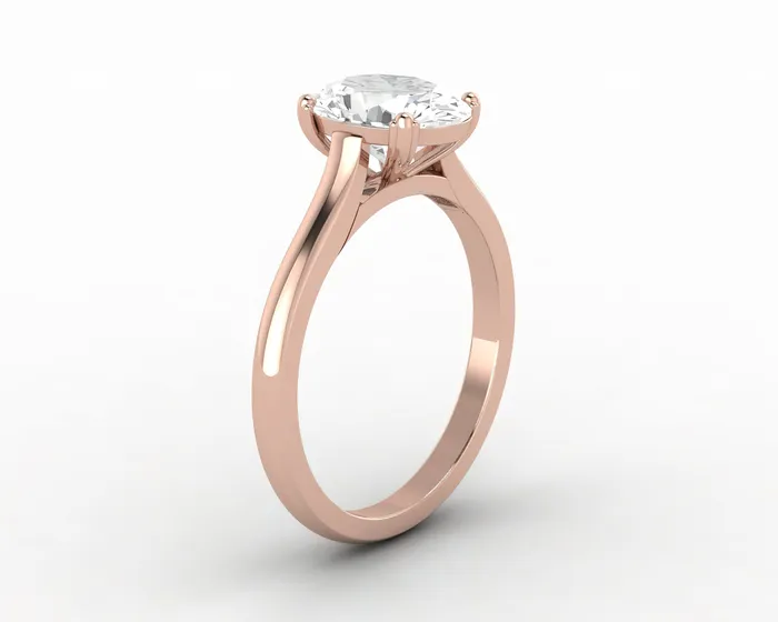 Sapheena Jewelry Rings Lilian 15 Ct Solitaire Oval Cut Engagement Ring