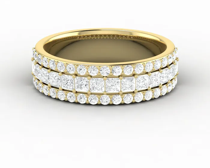 Sapheena Jewelry Rings Serena 10 Ct Half Eternity Wedding Band
