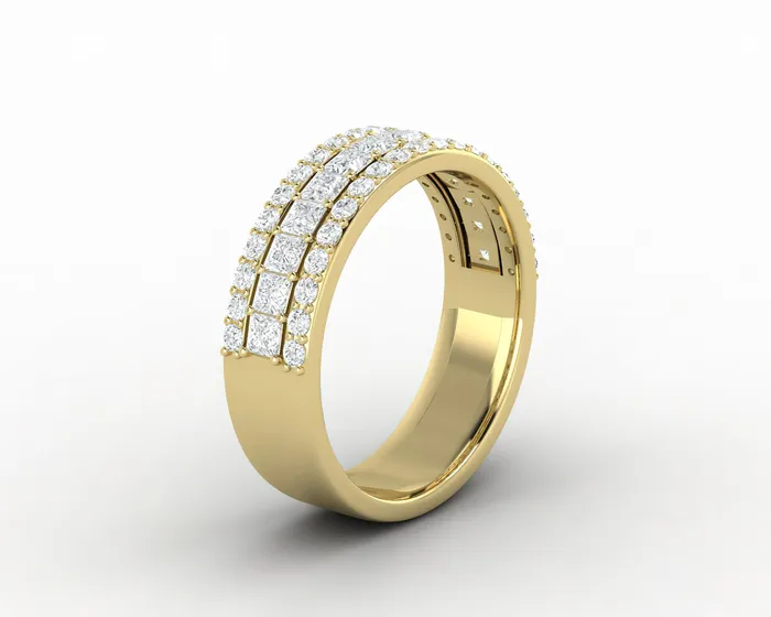 Sapheena Jewelry Rings Serena 10 Ct Half Eternity Wedding Band