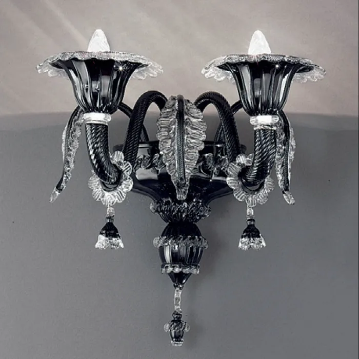 Voltolina Earrings Doge Wall Lamp in Blown Glass Murano