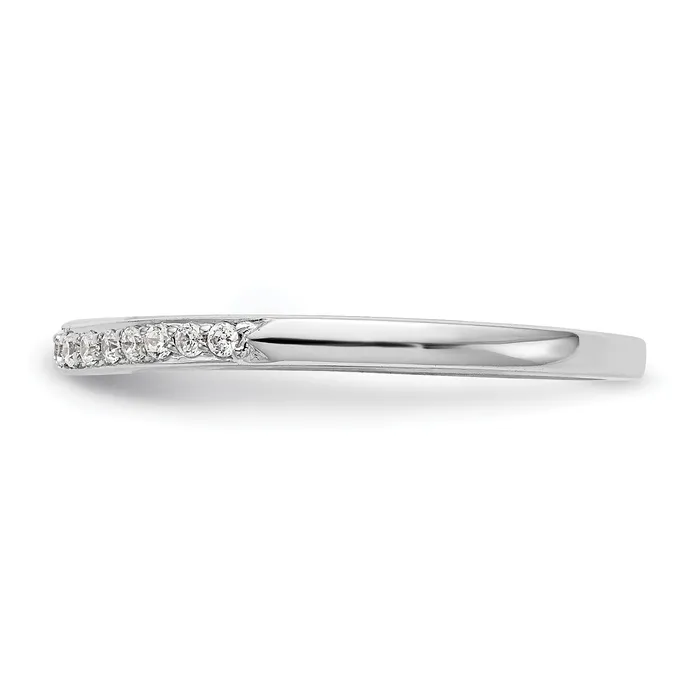 013ct CZ Solid Real 14k White Gold Wedding Wedding Band Ring Goldia Rings