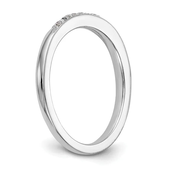 013ct CZ Solid Real 14k White Gold Wedding Wedding Band Ring Goldia Rings