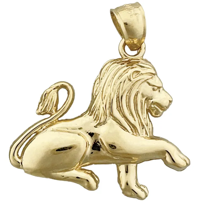 14K Gold 30MM Lion Pendant Goldia PreStyled Sets
