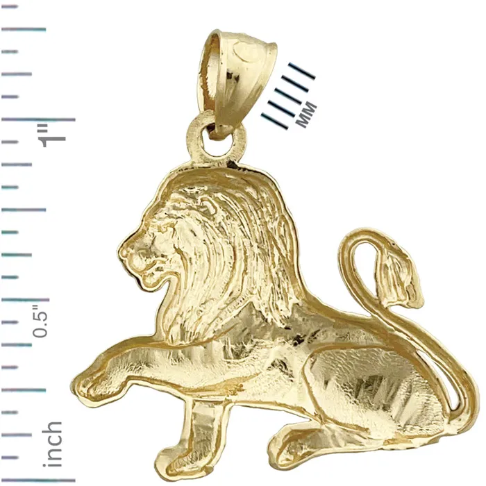 14K Gold 30MM Lion Pendant Goldia PreStyled Sets