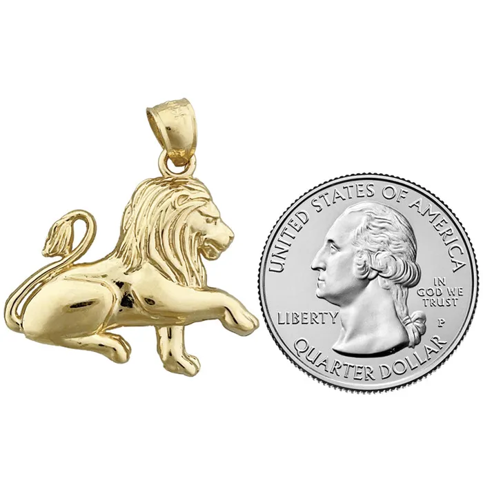 14K Gold 30MM Lion Pendant Goldia PreStyled Sets