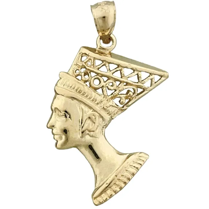 14K Gold Filigree Queen Nefertiti Pendant Goldia PreStyled Sets