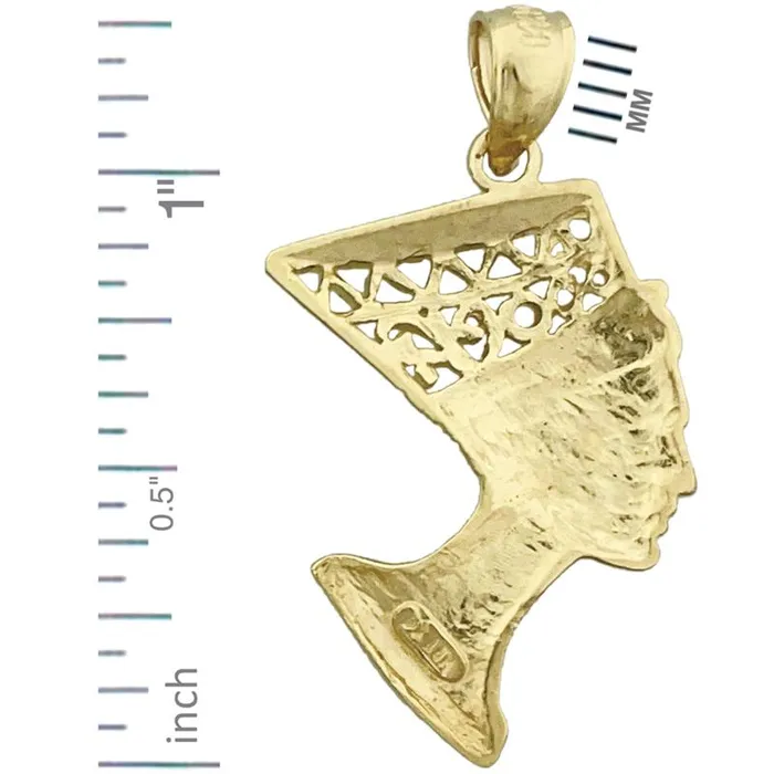 14K Gold Filigree Queen Nefertiti Pendant Goldia PreStyled Sets