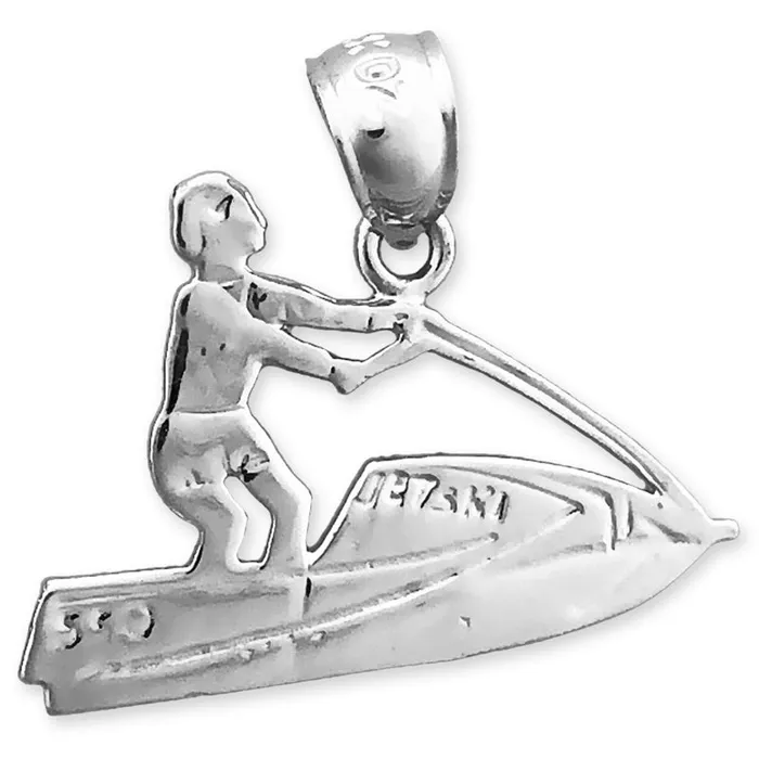 14K Gold Jet Ski Charm Goldia Charm Necklaces