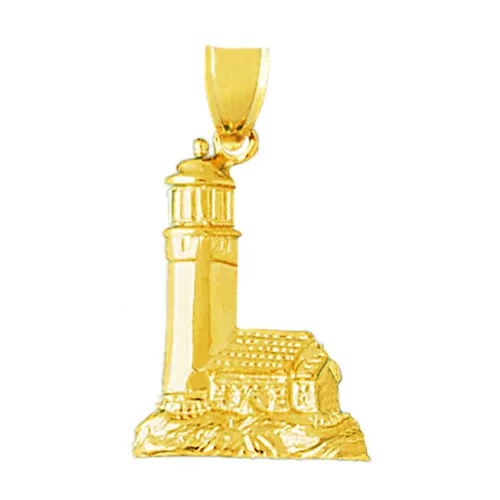 14K Gold Lighthouse Pendant Goldia PreStyled Sets