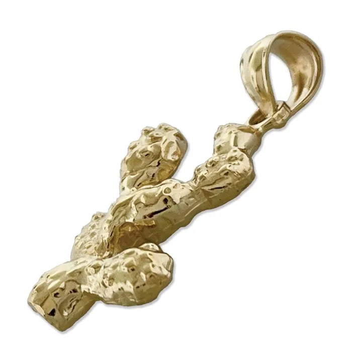 14K Gold Western Cactus Charm Goldia Charm Necklaces