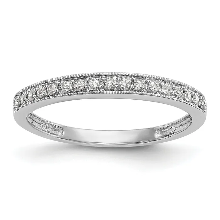 14k White Gold 16 Ct Lab Grown Diamond VSSI G Wedding Band Ring Goldia Rings