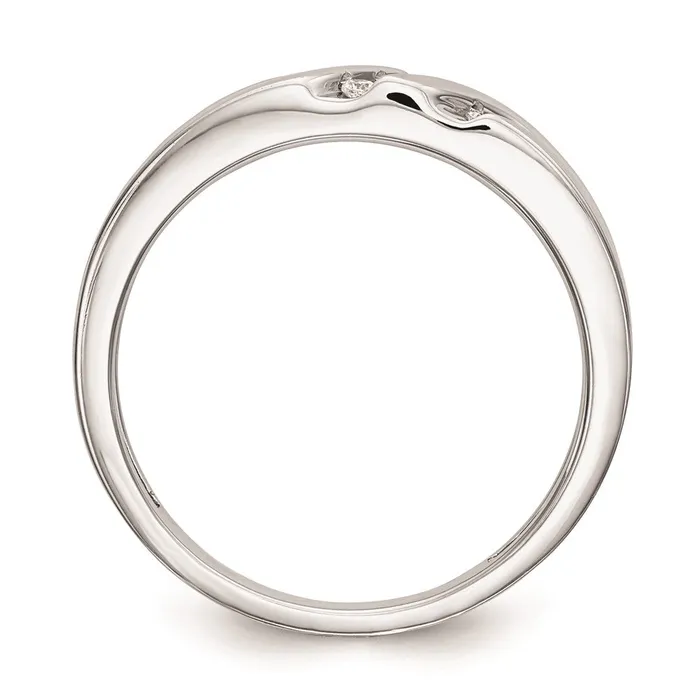 14K White Gold Complete Real Diamond Trio Mens Wedding Band Goldiacom Rings