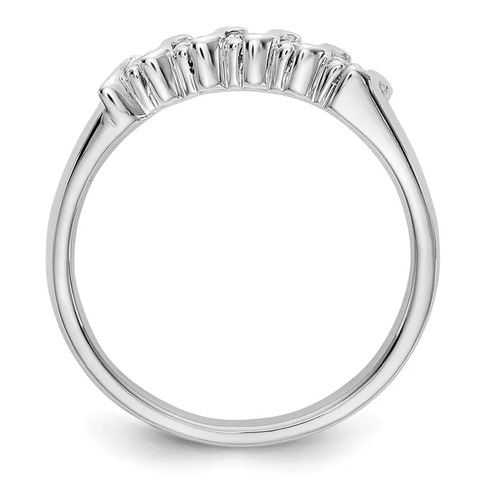 14k White Gold Real Diamond Band Goldiacom Rings