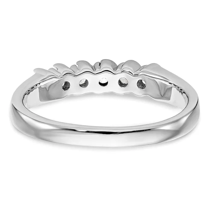 14k White Gold Real Diamond Band Goldiacom Rings
