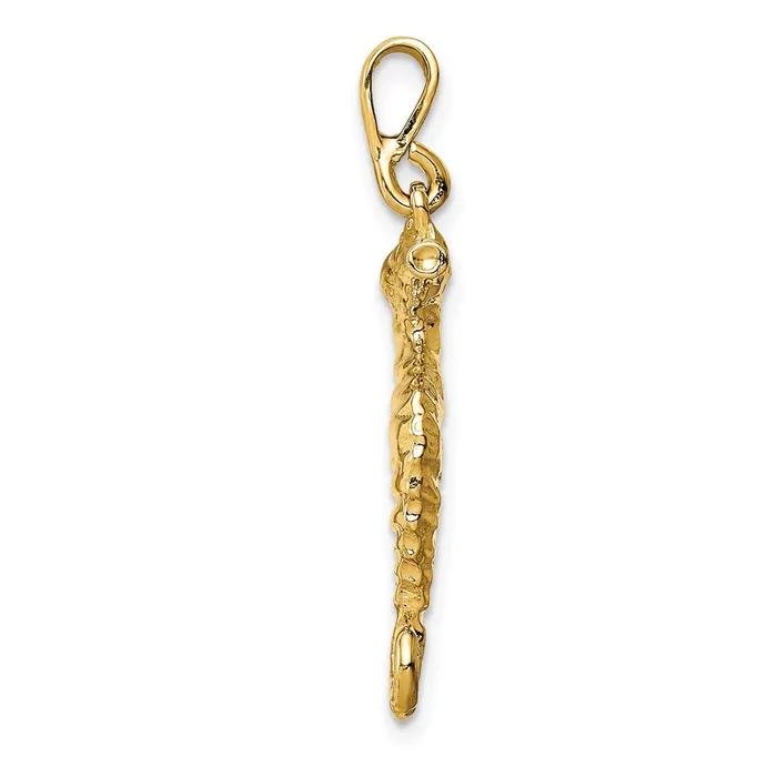 14k Yellow Gold Gold Polished Sea Horse Pendant Goldia PreStyled Sets