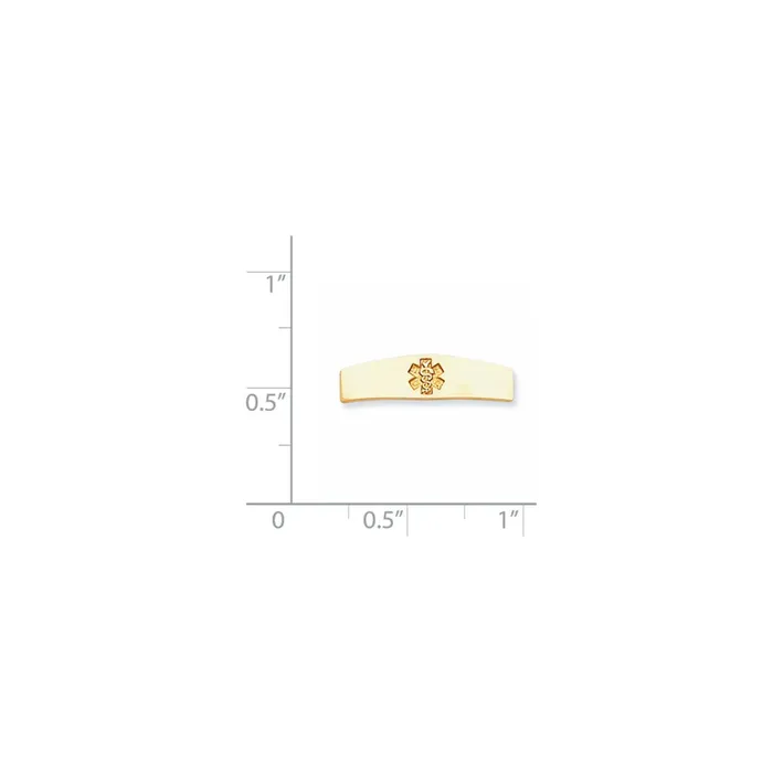 14k Yellow Gold Nonenameled Medical Jewelry Plate Goldia PreStyled Sets