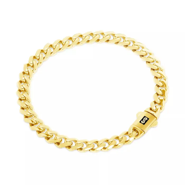 14k Yellow Gold Royal Monaco Miami Cuban Link 6mm Chain Bracelet w Box Clasp 8 Goldiacom Bracelets
