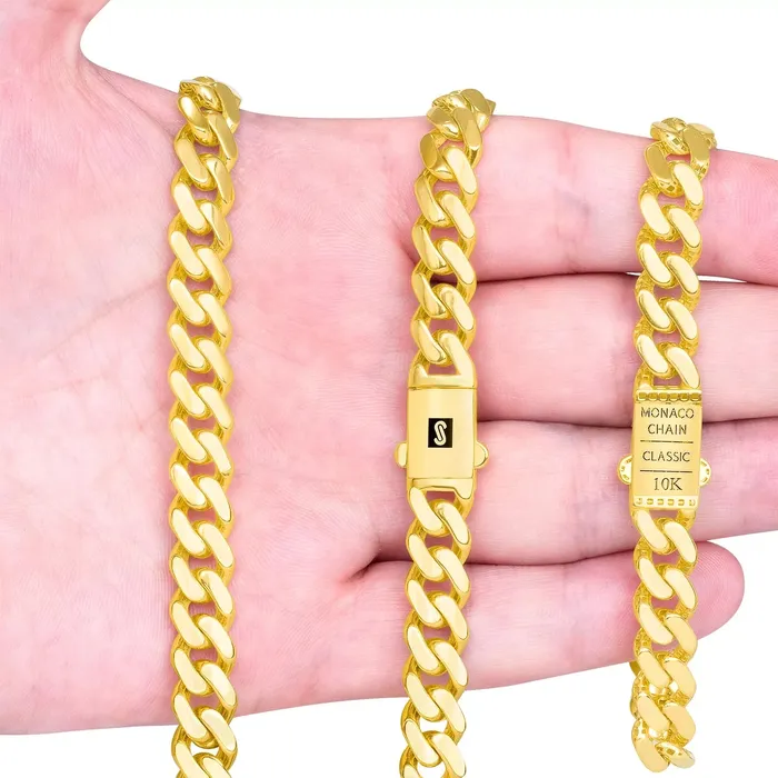 14k Yellow Gold Royal Monaco Miami Cuban Link 6mm Chain Bracelet w Box Clasp 8 Goldiacom Bracelets