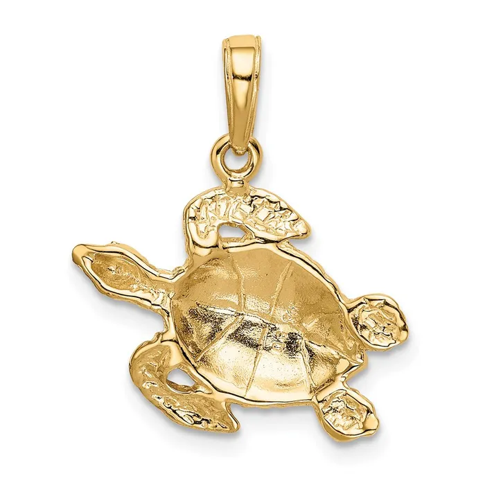 14k Yellow Gold Sea Turtle Pendant Goldia PreStyled Sets