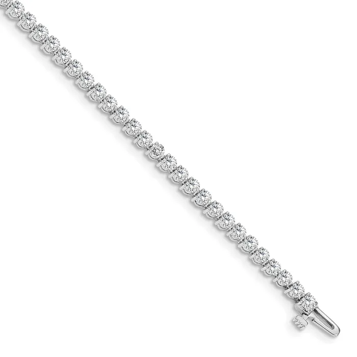 Bracelets Goldia 14k White Gold 4 13 Ct Lab Grown Diamond VSSI G Tennis Bracelet