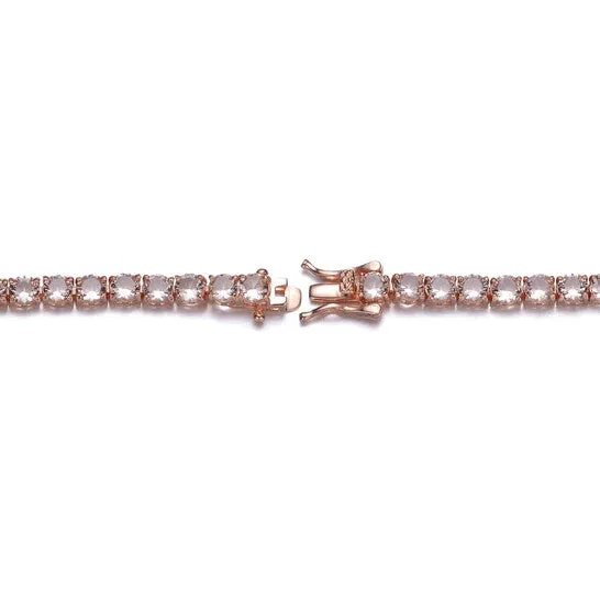 Bracelets JMS always Original Megan Walford Rose Over Sterling Silver Cubic Zirconia Accent Tennis Bracelet